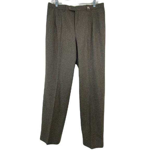 80's〜 BURBERRYS slacks Burberrys 80s Vintage Pants Men's EU 44 Brown Pleated